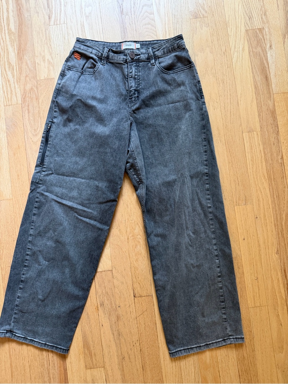 Ripton Gray wide leg jeans